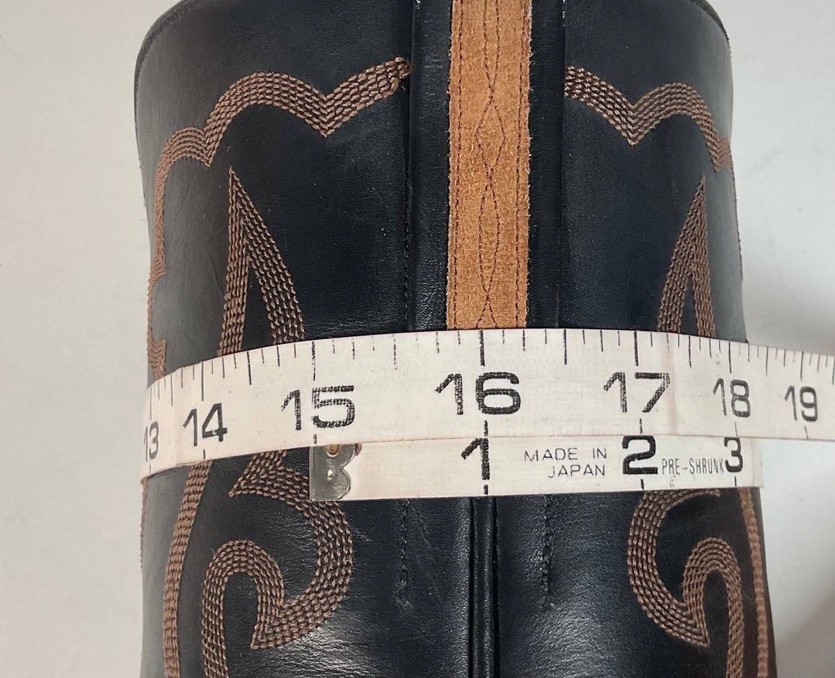 Little’s San Antonio Custom Cowboy Boots | Suede Rough Out | Men’s 11 D