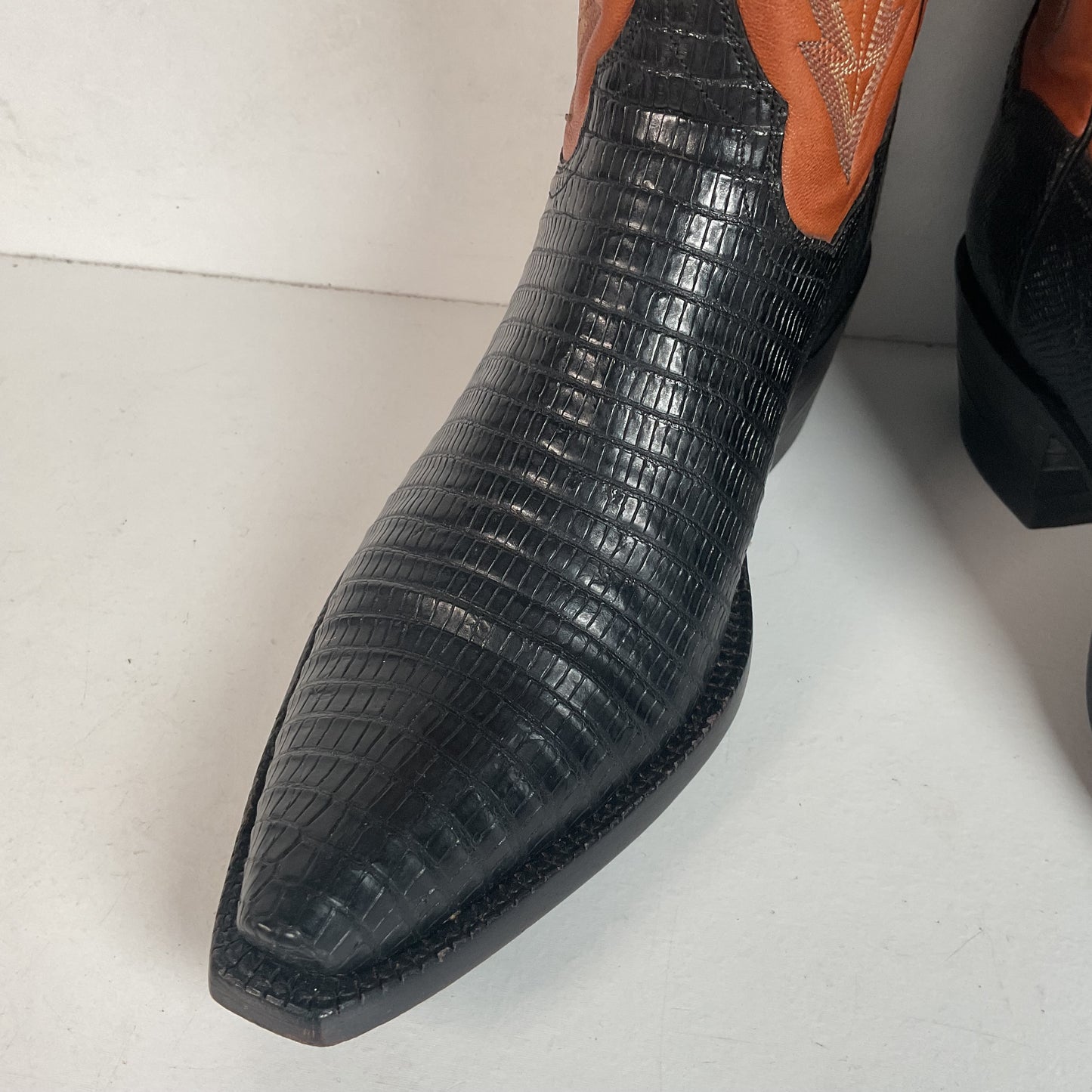 J. B. Hill Custom Cowgirl Boots | Teju Lizard | Style 12 | Women’s 6