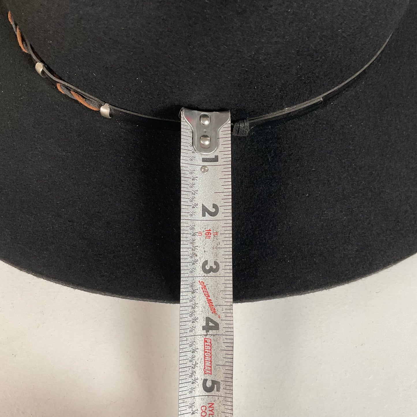 Alboum Hat Company Cowboy Hat 7 1/4” Rodeo King With Storage Case