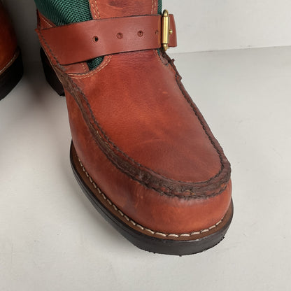 Vintage Gokey Botte Sauvage Snake Boots | Green Canvas | Men’s 13.5 D