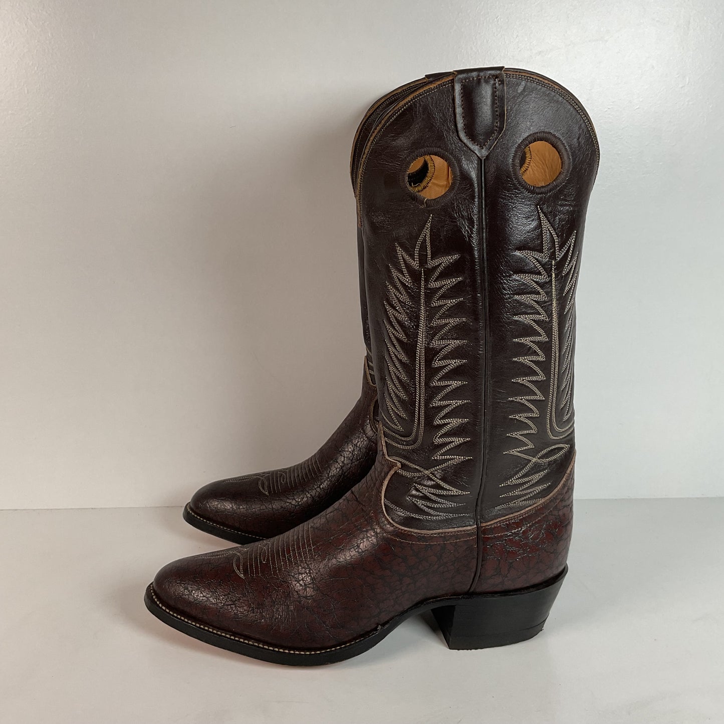 Vintage Tony Lama Caribou Buckaroo Boots | Exotic | Gold Label | Cowboy | 11 E