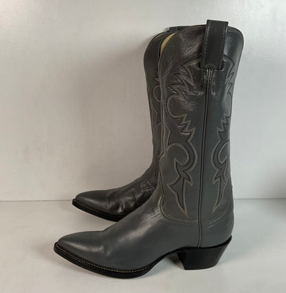 Remington Custom Cowboy Boots | USA Made | Grey | Men’s 8.5 B | Women’s 9.5