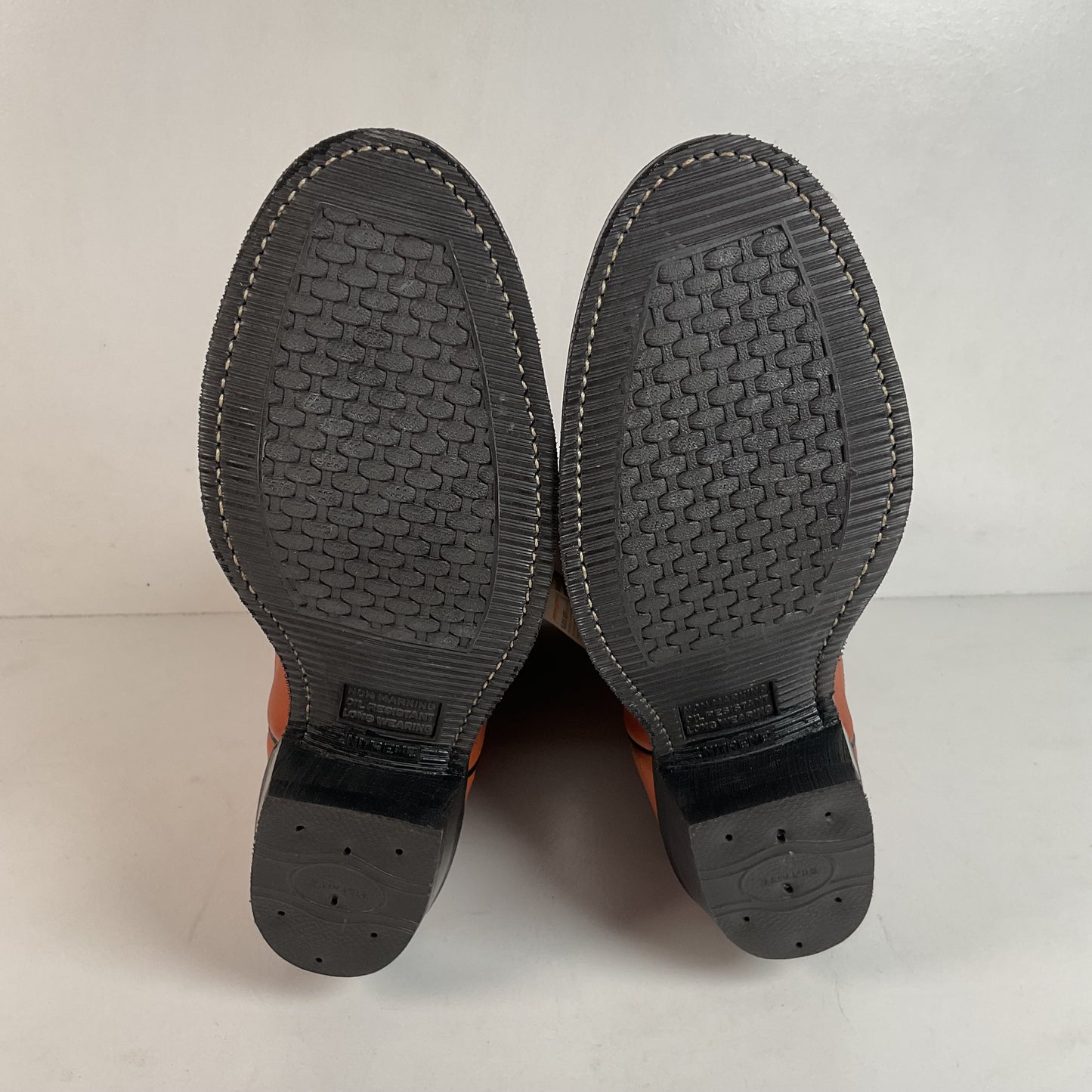 Olathe Brown Mule Cowboy Boots 9.5 D USA Made