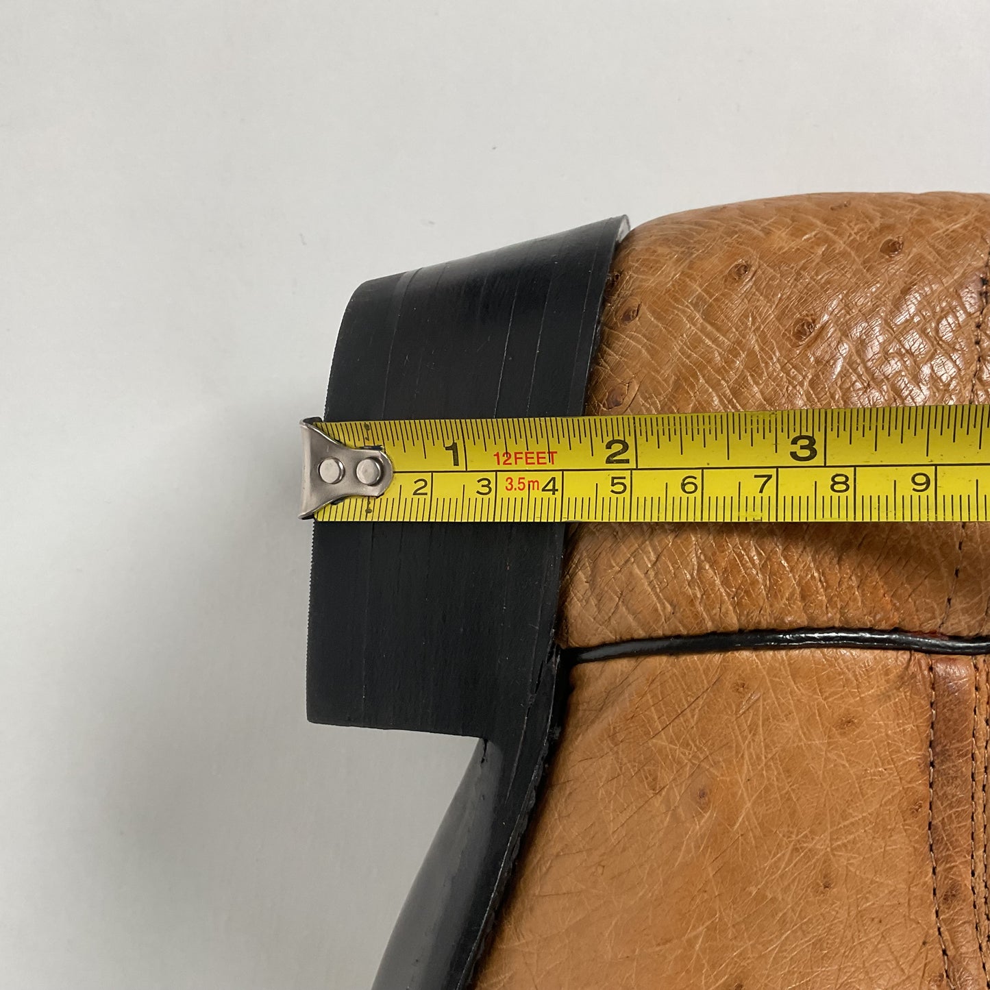 Vintage J. Chisholm Smooth Ostrich Cowboy Boots | Teju Lizard Wingtip | 8.5 EE
