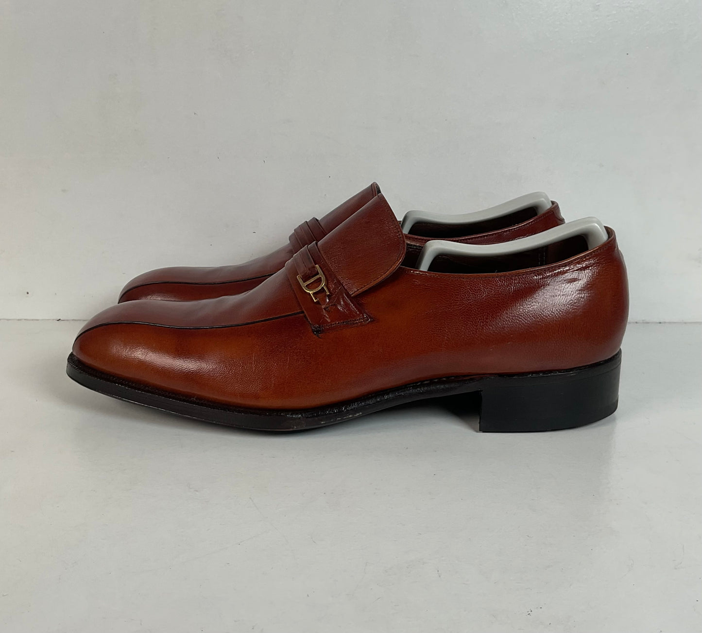 Vintage Florsheim Imperial Horsebit Loafers 9 C Burnished Brown