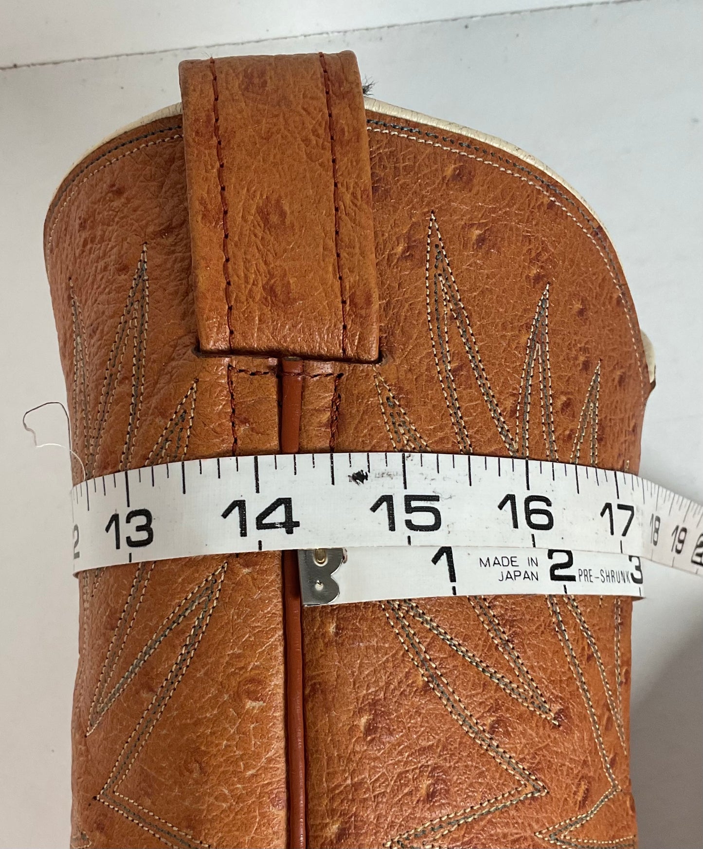 Vintage 1960s Nocona “The Astro” Cowboy Boots 9 D Full Ostrich Calf Exotic