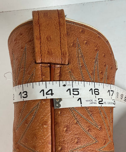 Vintage 1960s Nocona “The Astro” Cowboy Boots 9 D Full Ostrich Calf Exotic
