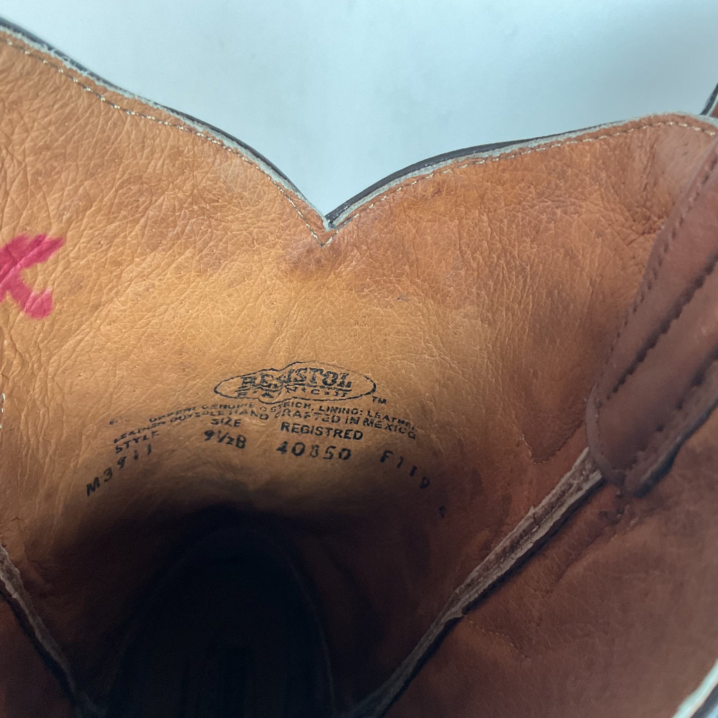 Lucchese for Resistol Ranch Sueded Ostrich Leg Cowgirl Boots | Exotic | Women’s 9.5 B