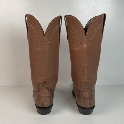 Women’s Paul Bond Smooth Ostrich Cowgirl Boots 7 A Custom Exotic