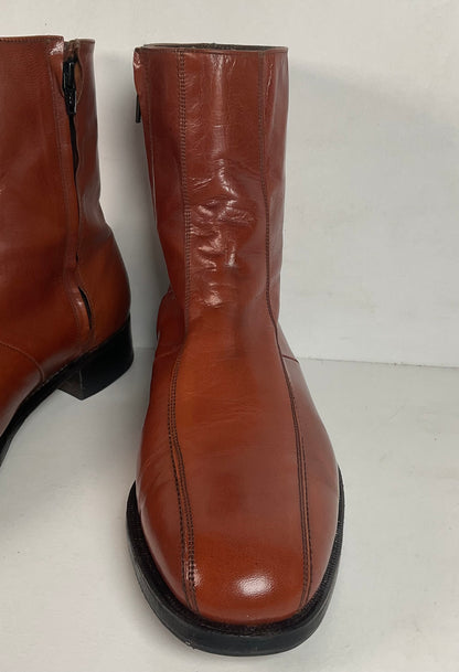 Vintage Florsheim Imperial Zipper Boots 10 D Chelsea Style