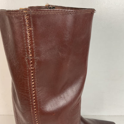 1970s Rodeo Chunky Campus Boots Men’s 9 D Cutter Toe USA Made