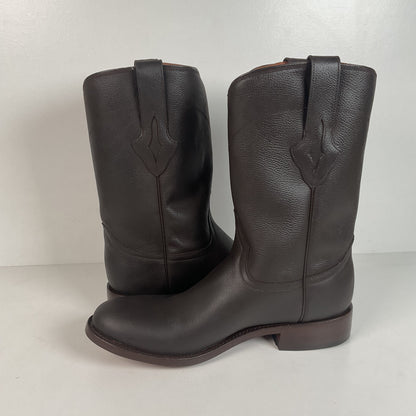 Lucchese for Resistol Ranch Cowboy Roper Boots | Brown Calf | Men’s 8 D
