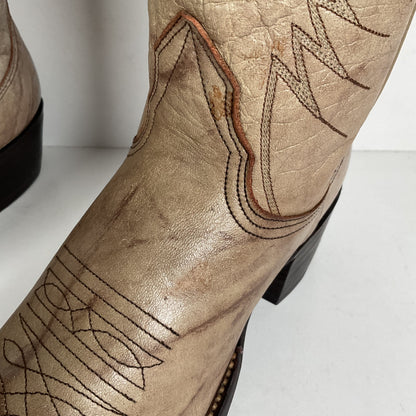 Vintage Nocona Cowgirl Boots | Marbled Grey | Men’s 6 | Women’s 7