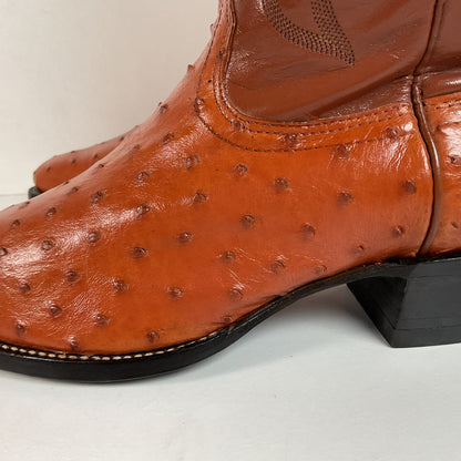 Vintage Nocona Full Quill Ostrich | Exotic | USA Made | Men’s 9 D