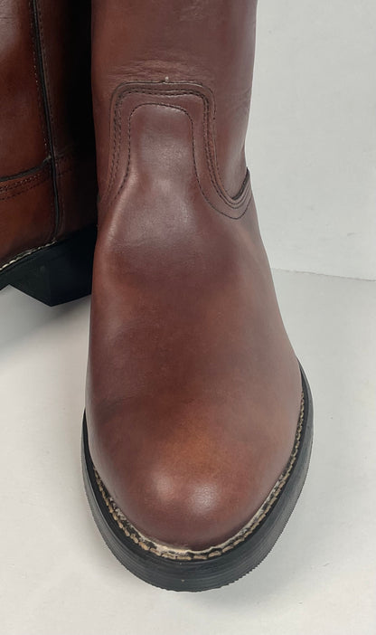 Vintage Georgia Western Work Boots 9.5 Thick Hide USA Made