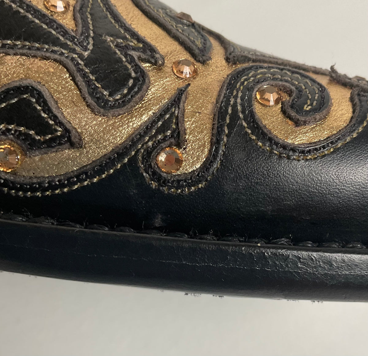 Back at the Ranch Western Zip Cowgirl Boots | Custom | Priscilla Crystals | 7.5