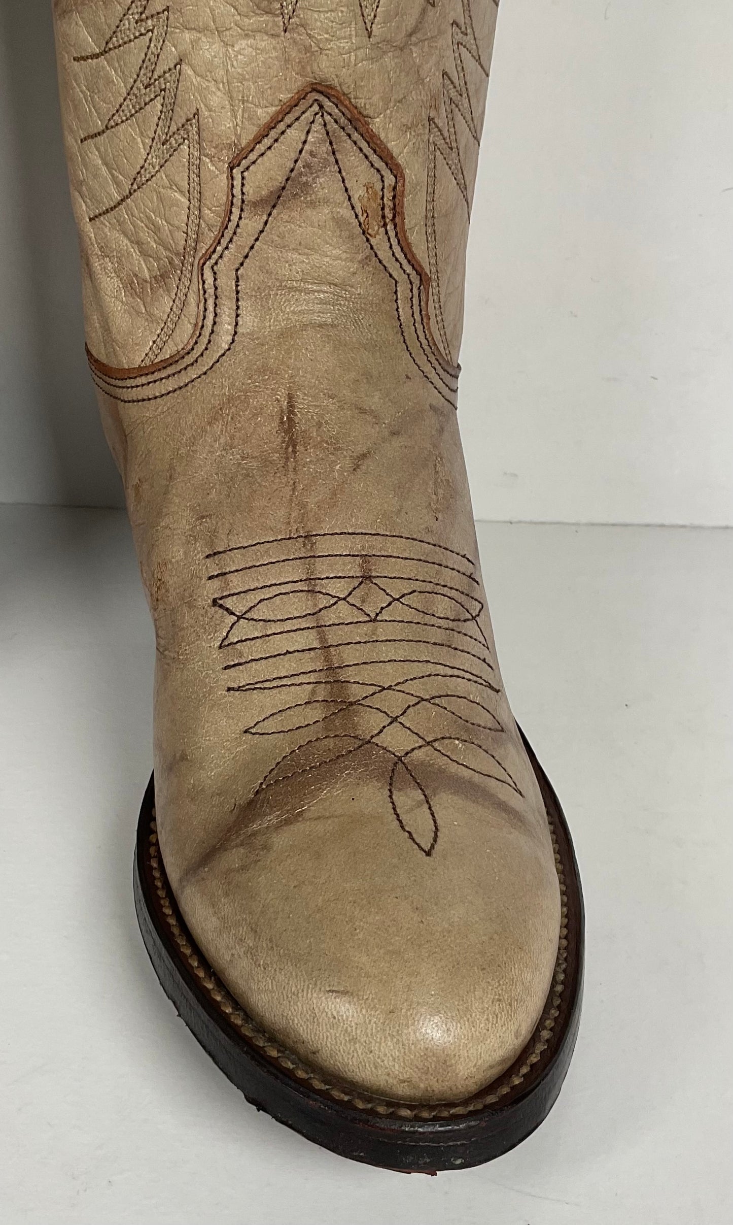Vintage Nocona Cowgirl Boots | Marbled Grey | Men’s 6 | Women’s 7