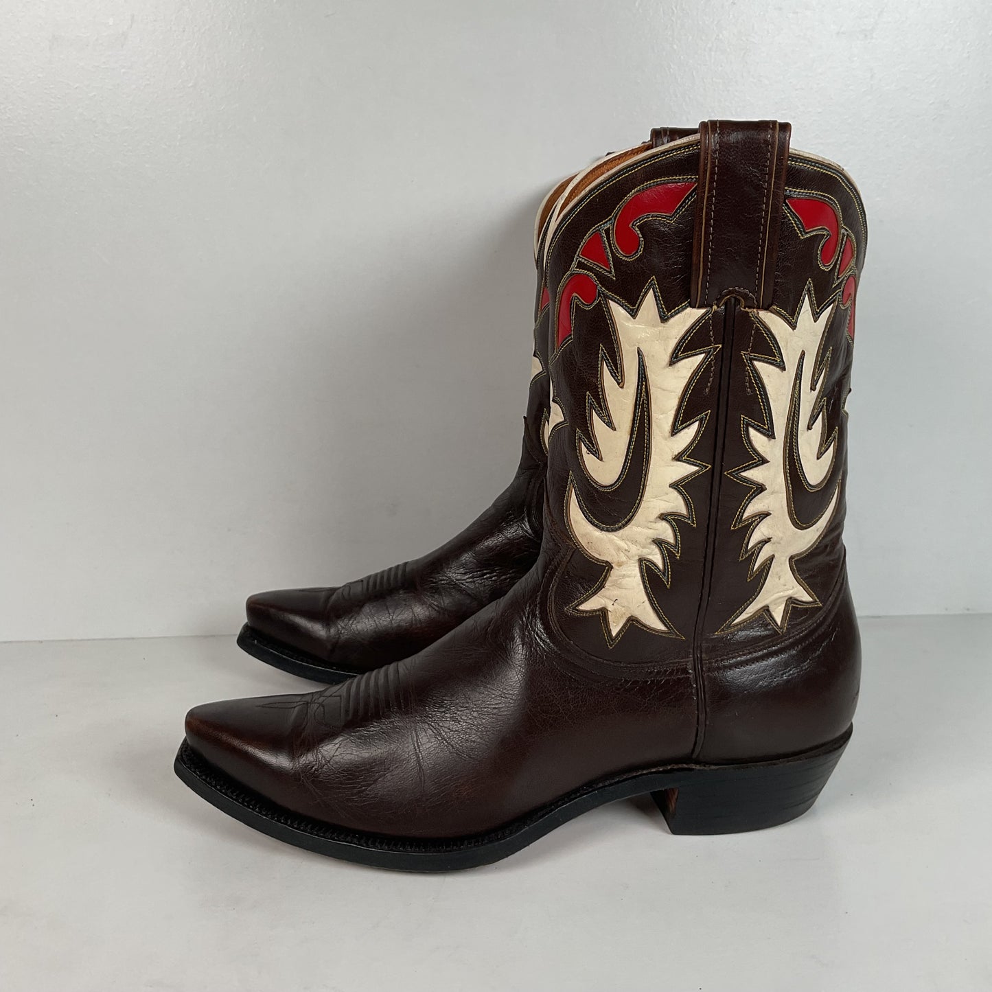 Vintage Justin Pee Wee Cowboy Boots | 1960s | Fort Worth Label | Men’s 9 C