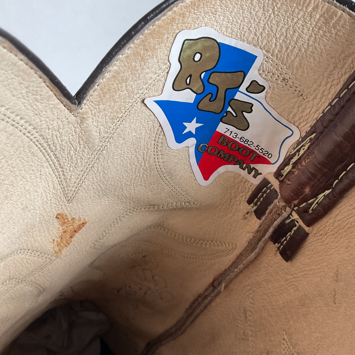 Vintage Rocky Carroll Custom Cowgirl Boots 8-8.5 Texas Americana