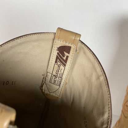 Vintage Siete Leguas Cowboy Boots | 1970s | Blonde Calfskin | Men’s 10 EE