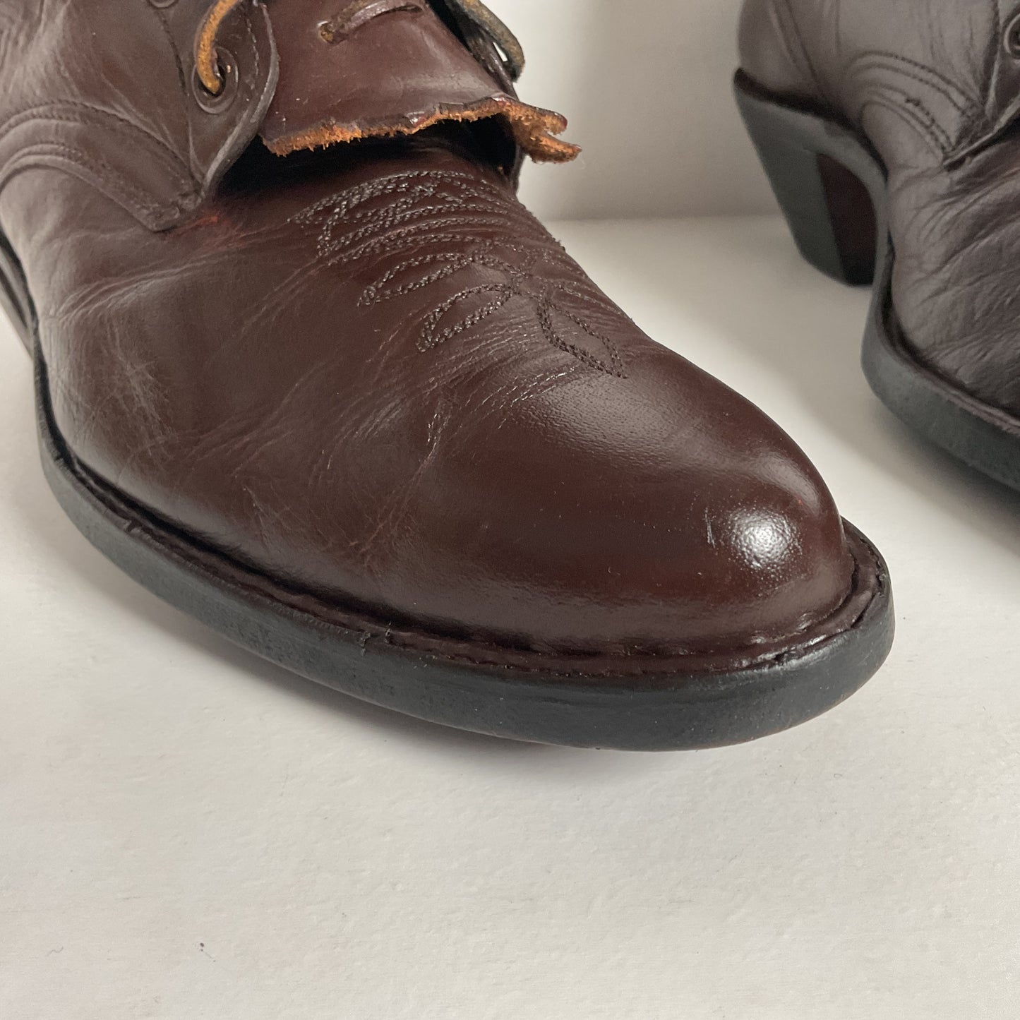 Custom Kiltie Packer Boots | Dark Brown | Men’s 9 D