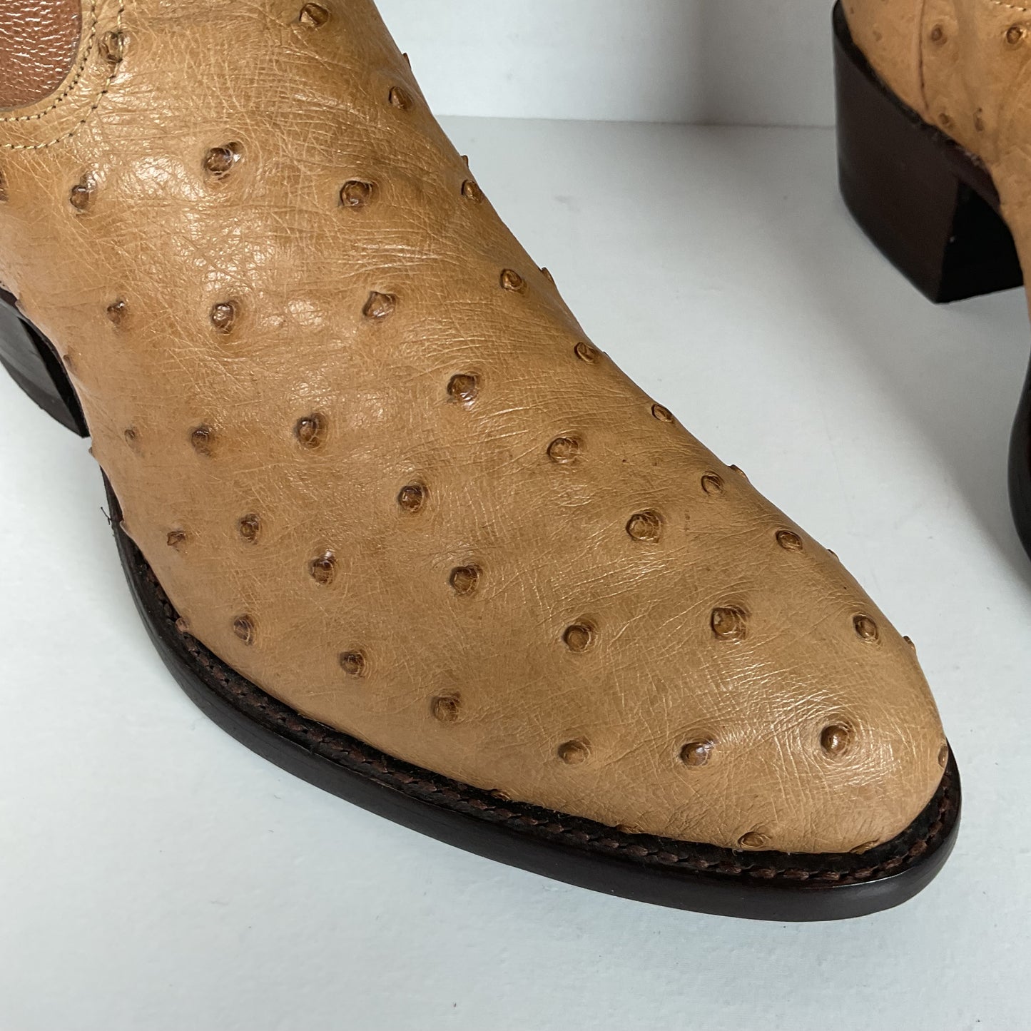 Tony Lama Full Quill Ostrich Cowboy Boots | USA Made | Men’s 6 EE | Women’s 7