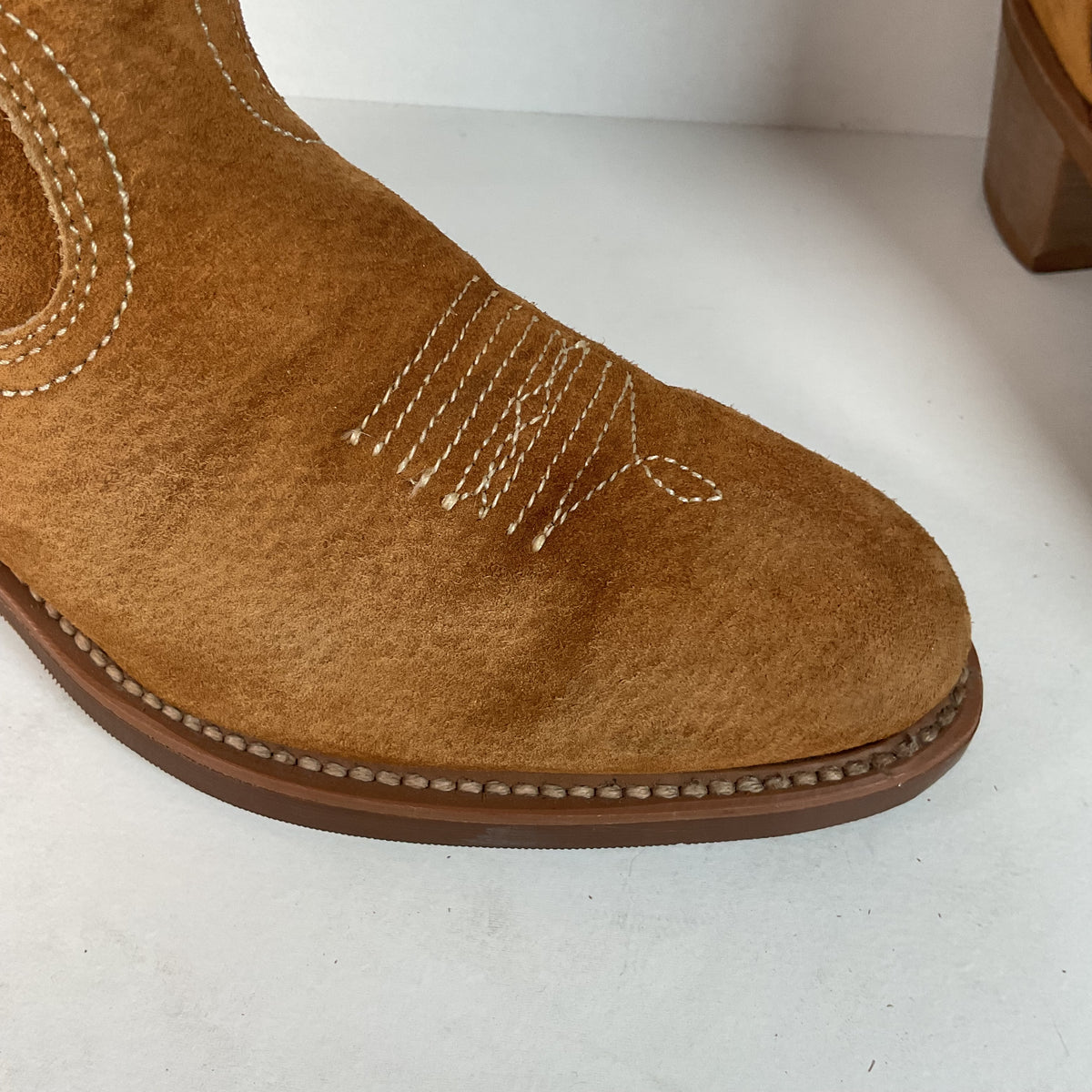 Vintage Wolverine Pig Skin Suede Cowgirl Boots | USA Made | Women’s 7.5 M