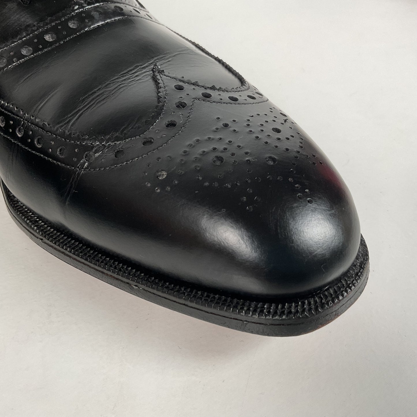 Vintage Johnston Murphy Oxford Shoes | USA Made | Classic Black | Men’s 12 D
