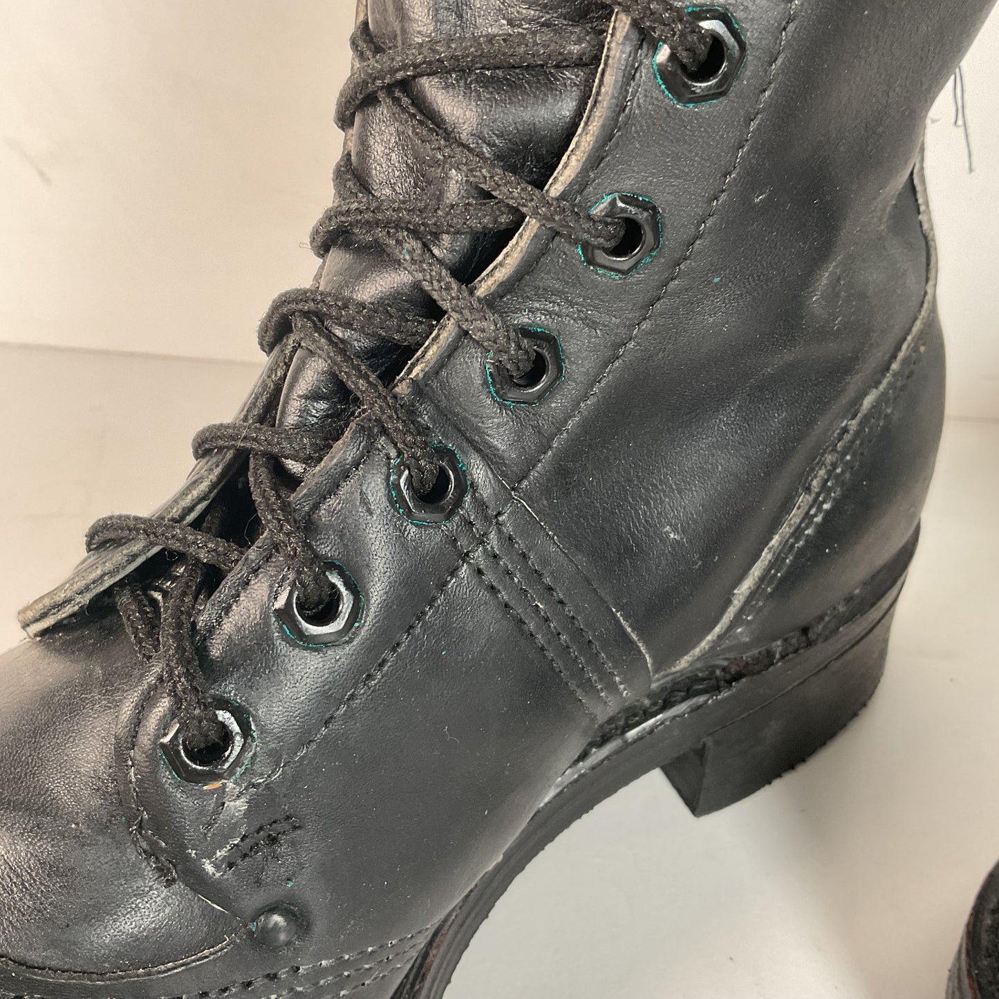 Vintage Carolina Linesman Lace Up Boots 9.5 E USA Made Pole Climber