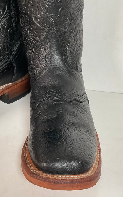 Boulet Tooled Cowgirl Boots 8.5 C Slip Resistant Sole