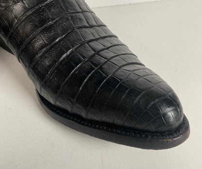 Rivers’ Royal Caiman Belly Cowboy Boots | Exotic | Tooled Inlays | Men’s 9.5