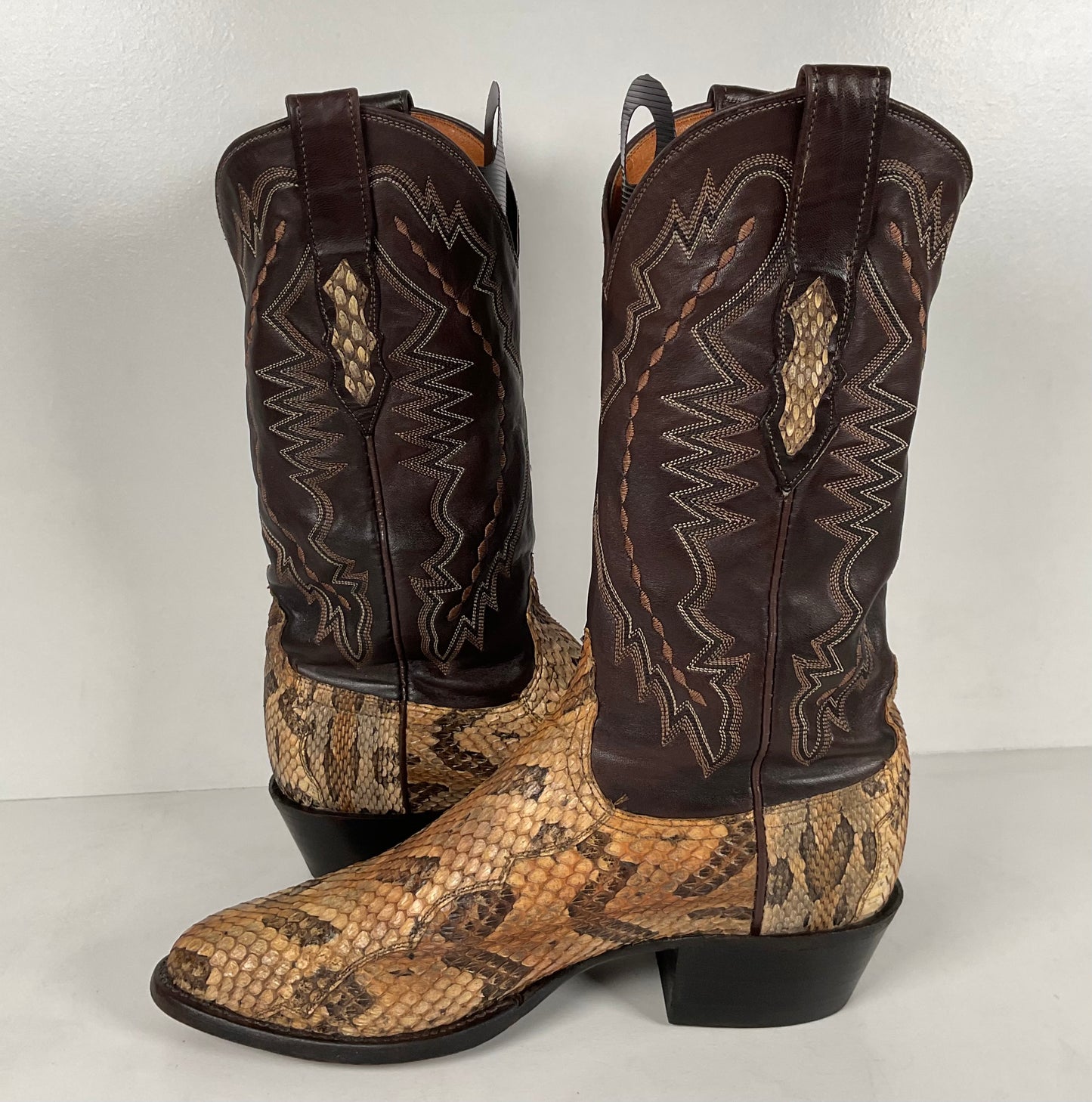 Lucchese 2000 Canebrake Rattlesnake | USA Made | Timber Snakeskin | Men’s 8 D