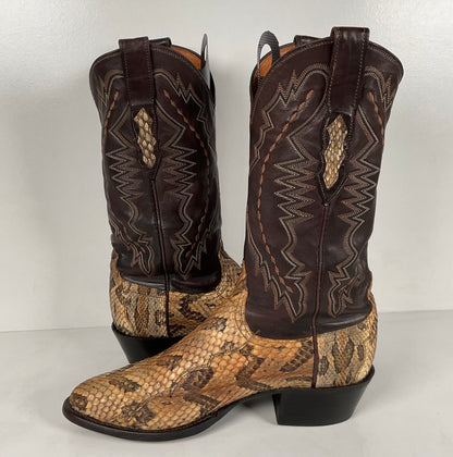Lucchese 2000 Canebrake Rattlesnake | USA Made | Timber Snakeskin | Men’s 8 D