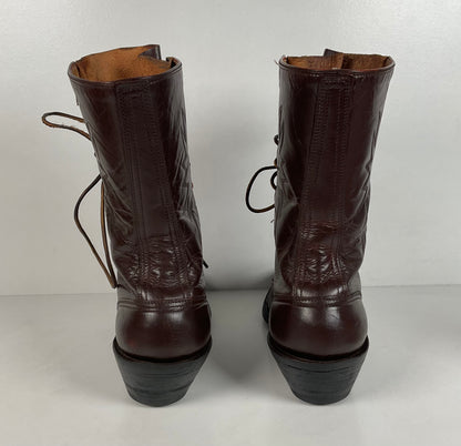 Custom Kiltie Packer Boots | Dark Brown | Men’s 9 D