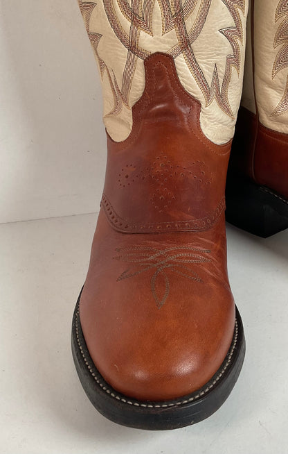 Tony Lama Buckaroo Cowboy Boots 12 D USA Made Sunset Renegade