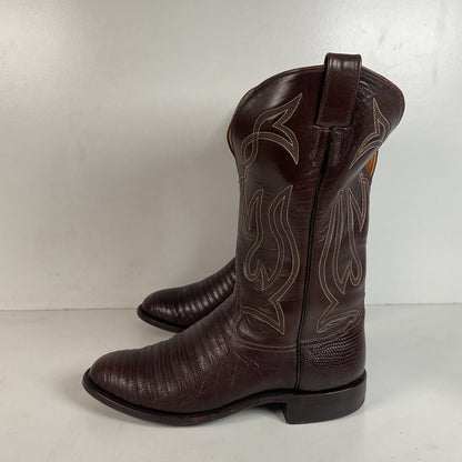 Caboots Lizard Roper Boots 9 E Champion Attitude Custom