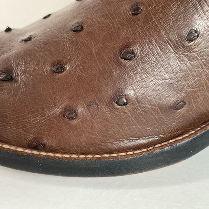 Mercedes Fort Worth Ostrich Quill Cowboy Boots | Custom | Exotic | Men’s 10