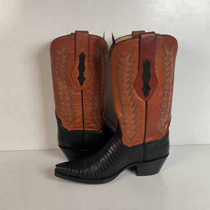 J. B. Hill Custom Cowgirl Boots | Teju Lizard | Style 12 | Women’s 6