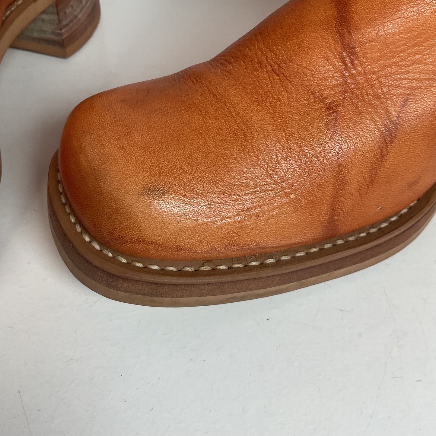 Vintage Women’s Longhorn Campus Boots 8 M USA Made Chunky