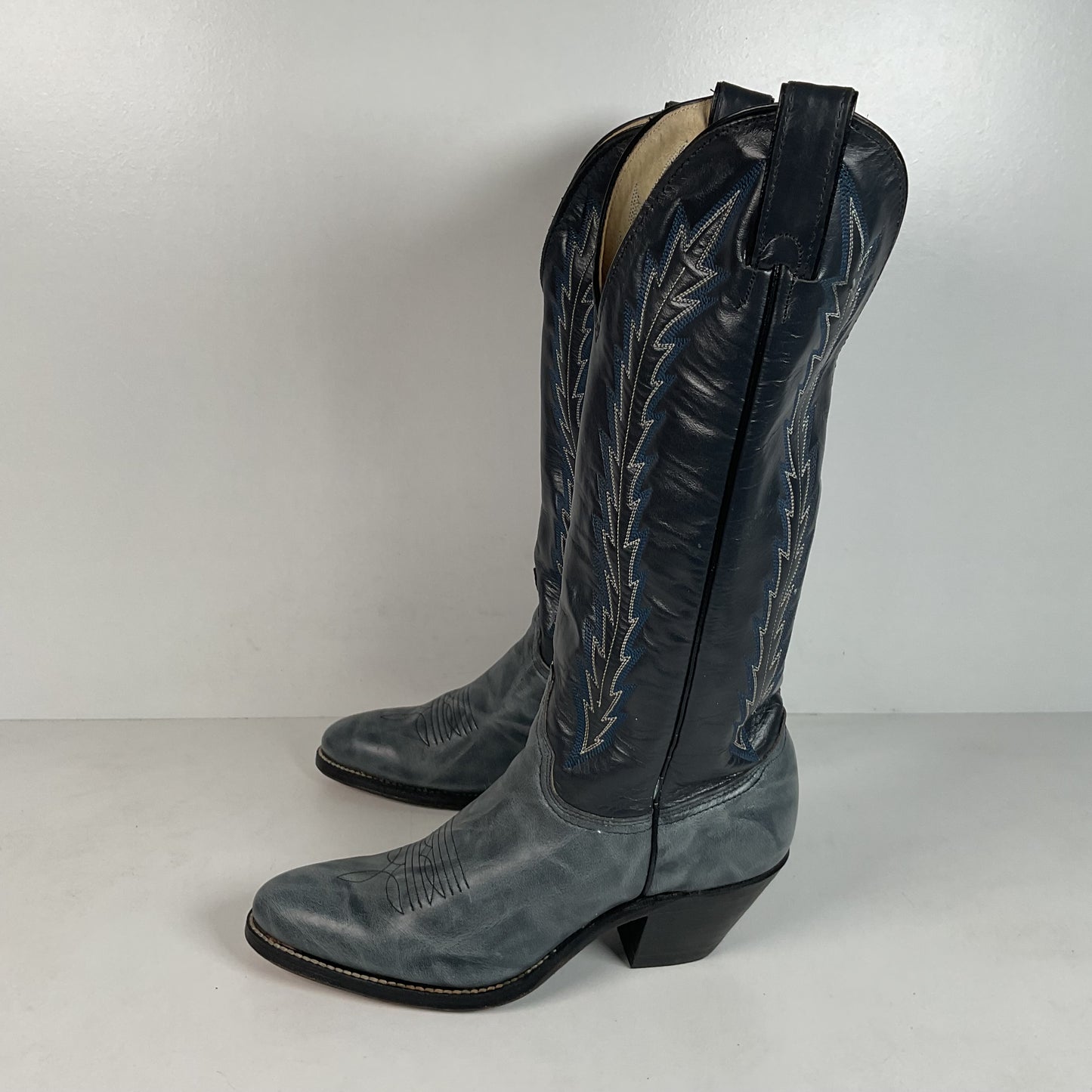Vintage Abilene Cowgirl Boots | USA Made | Marbled Leather | Women’s 8 M