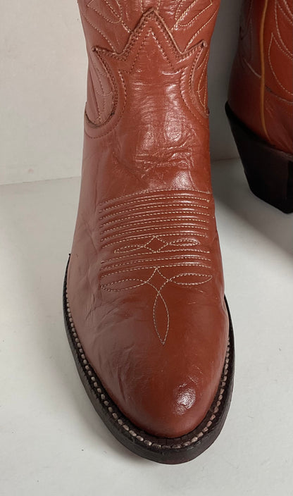 Vintage Tony Lama Cowgirl Boots | Brown | Men’s 5 B | Women’s 6