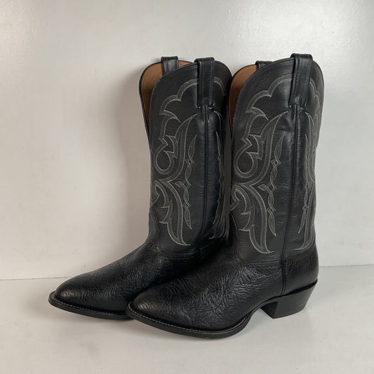 Nocona Black Bull Shoulder Cowboy Boots 8.5 EEE USA Made Original Tags