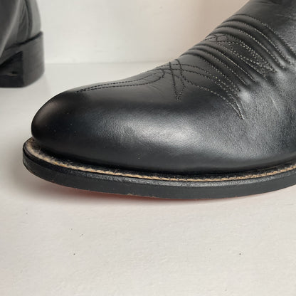 M.L. Leddy & Sons Cowgirl Boots | Black Calf | Custom | Women’s 6.5 AA