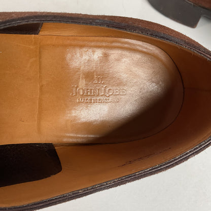John Lobb Suede Tassel Loafers | Madison | UK 7.5 E | US 8.5 D