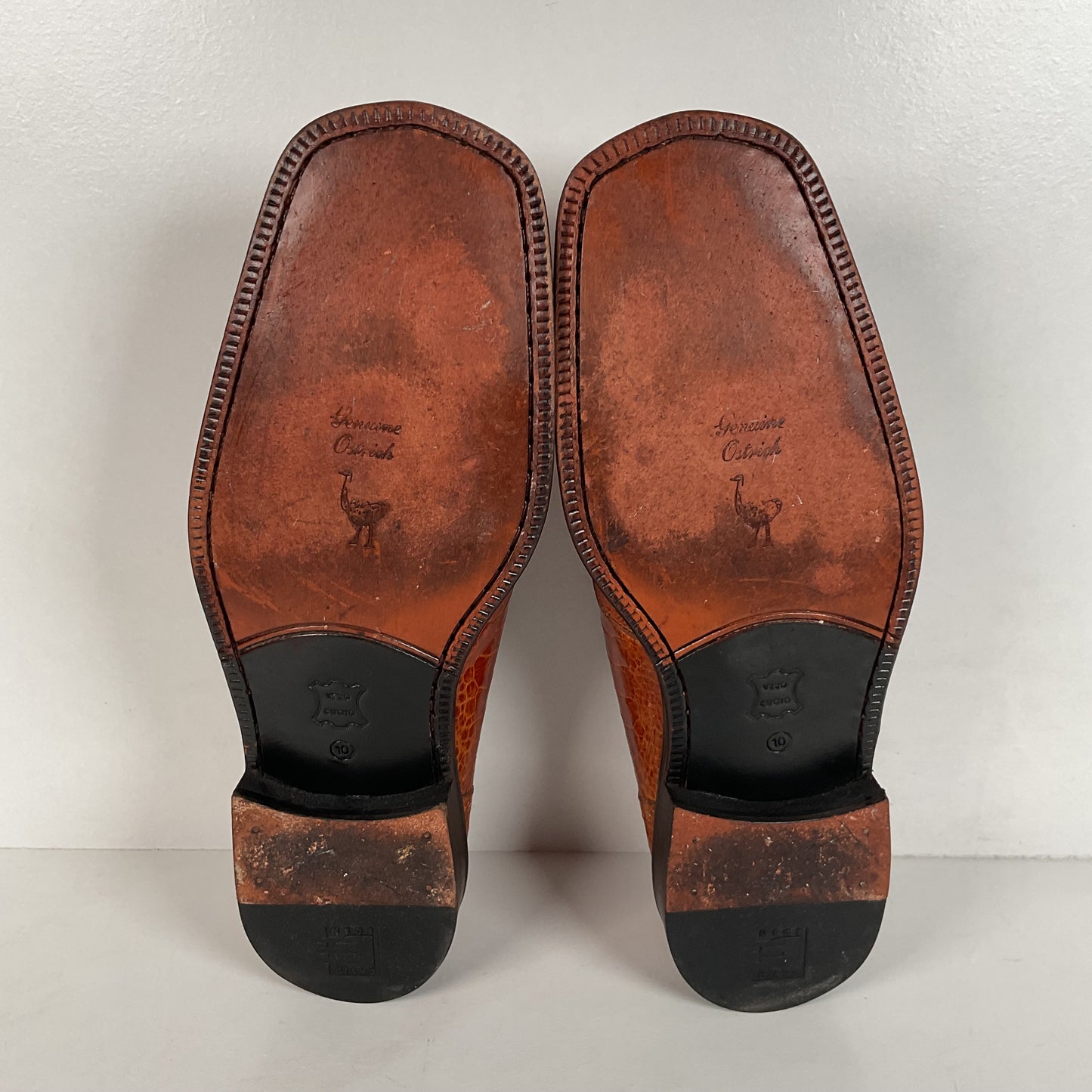 David Eden Ostrich Leg Loafers | Horse Bit | Exotic | Men’s 10