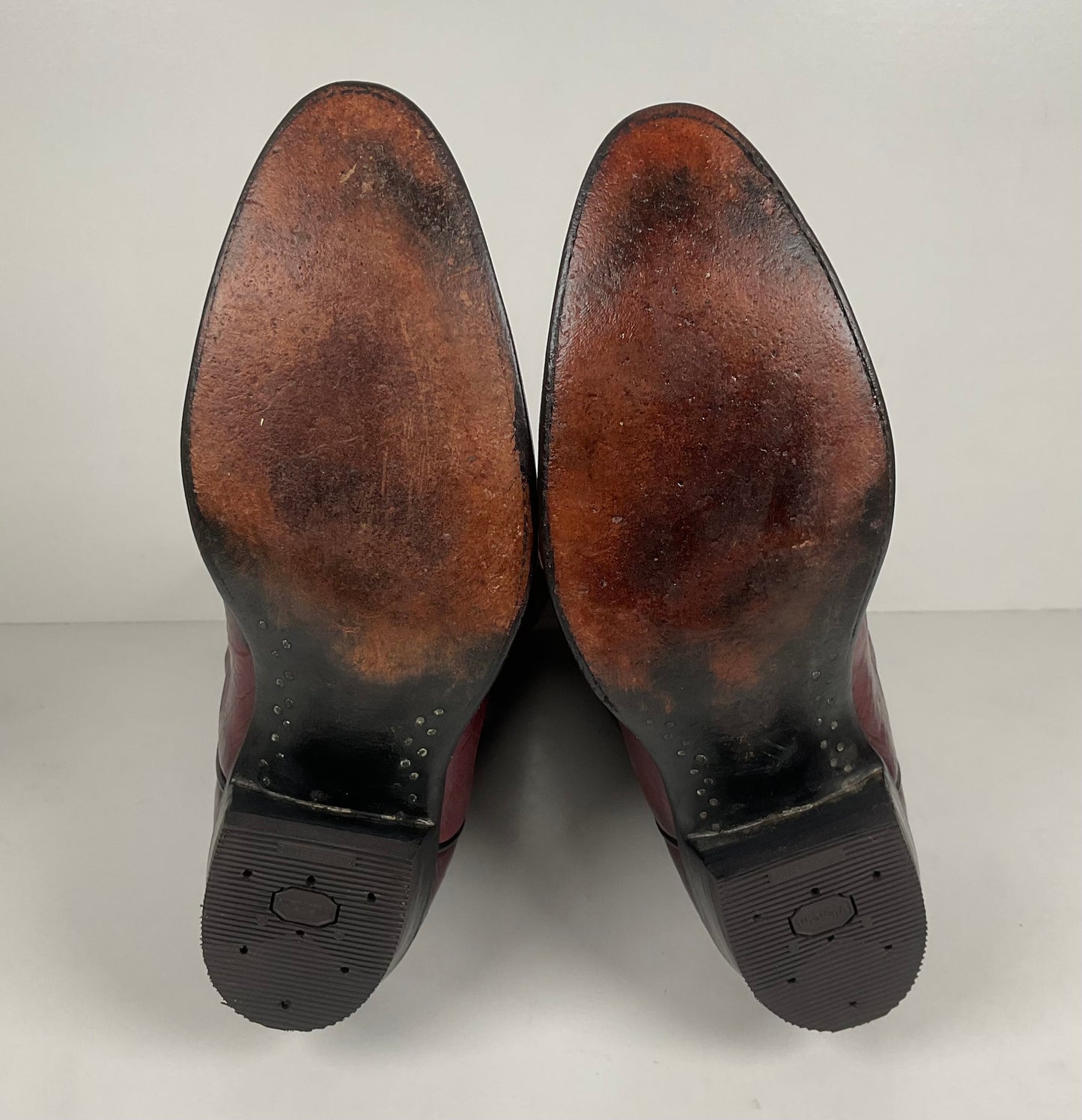 Vintage Larry Mahan Oxblood Cowboy Boots | Soft Buckskin | Men’s 10.5 EE