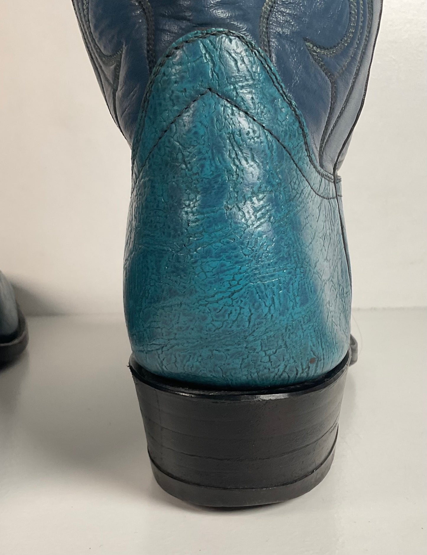 Vintage Hondo Antelope Cowboy Boots | Exotic | Powder Blue | Men’s 11 D