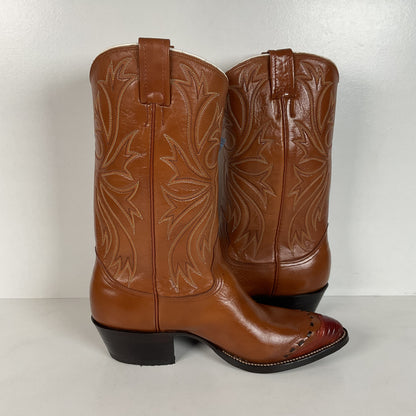 Vintage Nocona Lizard Wingtip Cowboy Boots | 1970s | Teju | Men’s 9 D