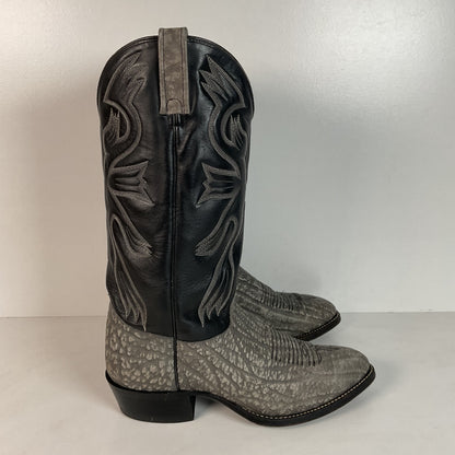 Vintage J. Chisholm Sueded Cowboy Boots | USA Made | 10 EE
