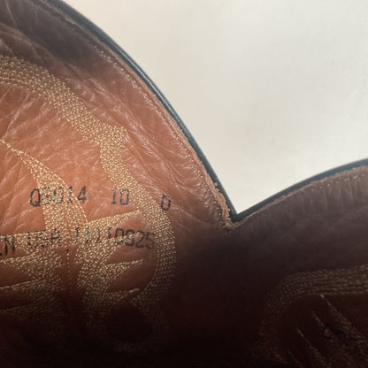 Tony Lama Ostrich Roper Boots | Crepe Sole | USA Made | Men’s 10 D